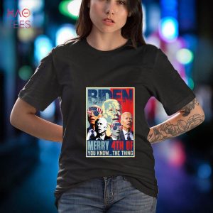 NEW Womens Retro Merry 4th Of You Know The Thing Anti Biden 4th Of July Shirt