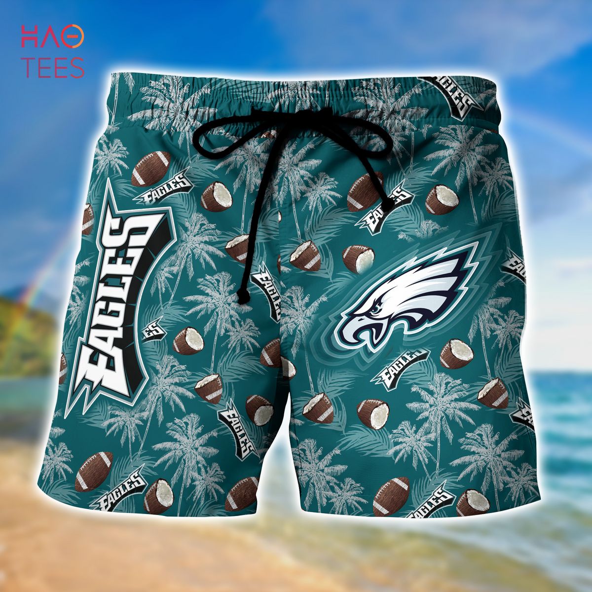 NEW Philadelphia Eagles NFL Hawaiian 3D Shirt NEW Philadelphia Eagles NFL Hawaiian 3D Shirt