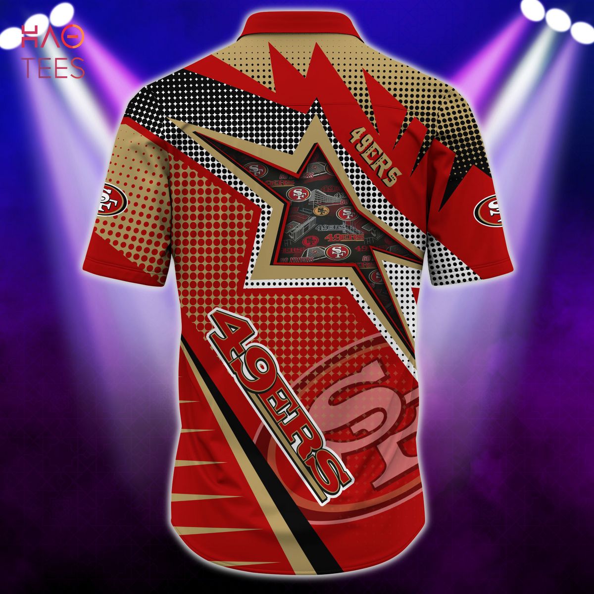 NEW San Francisco 49ers NFL Hawaiian 3D Shirt NEW San Francisco 49ers NFL Hawaiian 3D Shirt