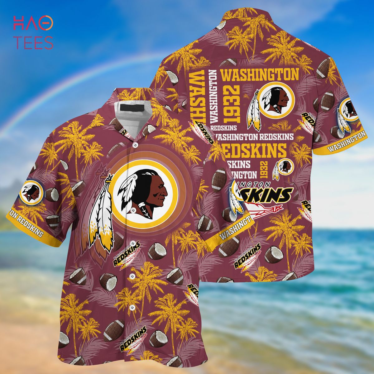 NFL T shirt 3D Custom Washington Redskins T shirts Cheap For Fans