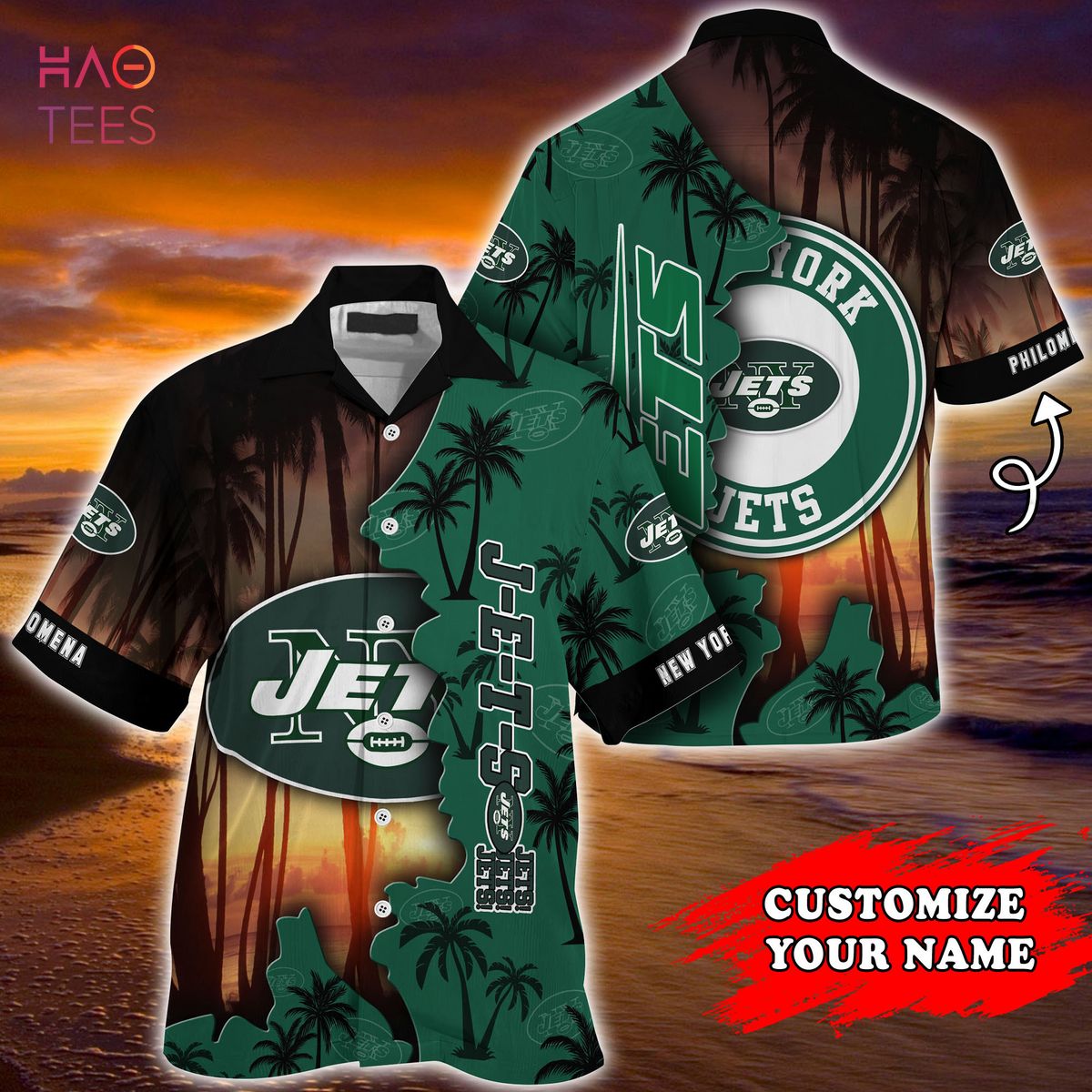 TREND New York Jets NFL Customized Summer Hawaiian 3D Shirt