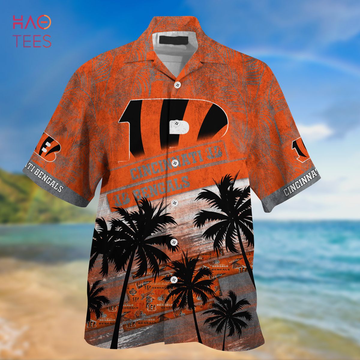 Cincinnati Bengals Hawaii Shirts Summer Beach Button Down Mens