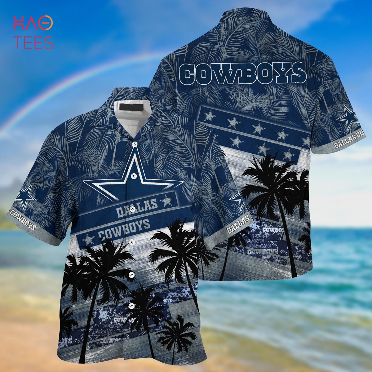 Baby Yoda Star Wars Dallas Cowboys Hawaiian Shirt Best Beach Gift