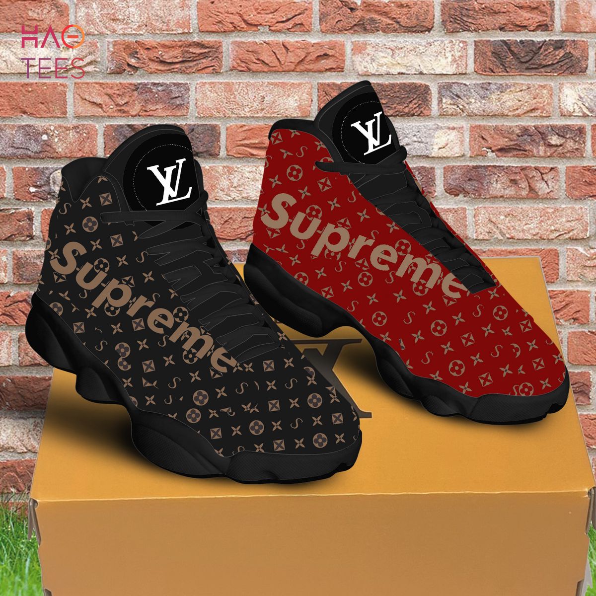 HOW TO: Supreme X Louis Vuitton Custom Shoe Tutorial DIY 