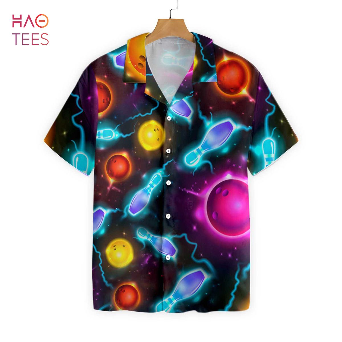 Bowling Space Color Hawaiian Shirt Bowling Space Color Hawaiian Shirt
