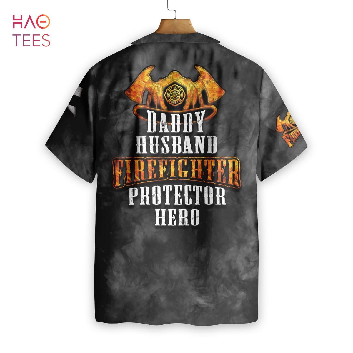Husband Daddy Firefighter Protector Hero Firefighter Hawaiian Shirt Husband Daddy Firefighter Protector Hero Firefighter Hawaiian Shirt