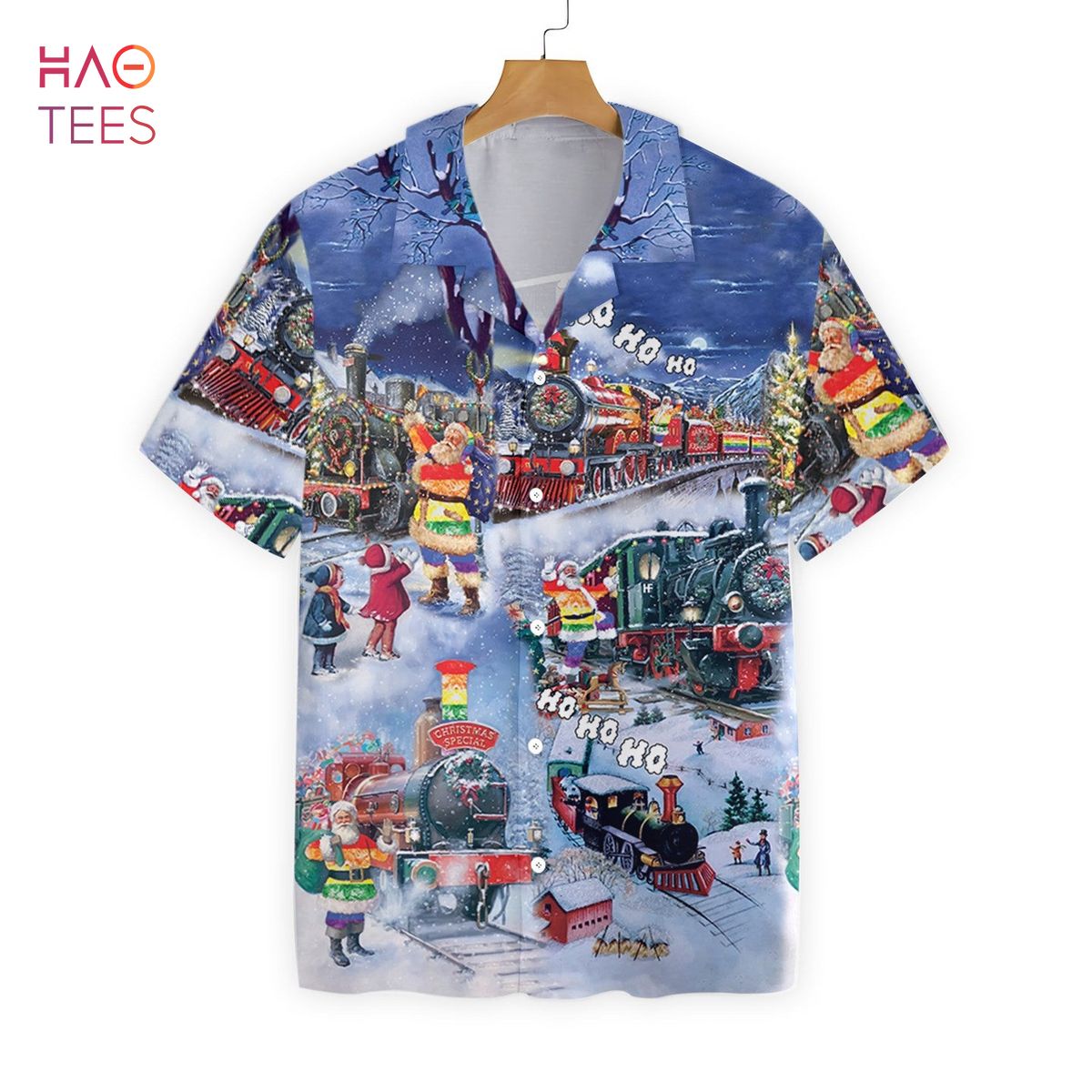 Lgbt Ho Ho Ho Happy Holigays Hawaiian Shirt