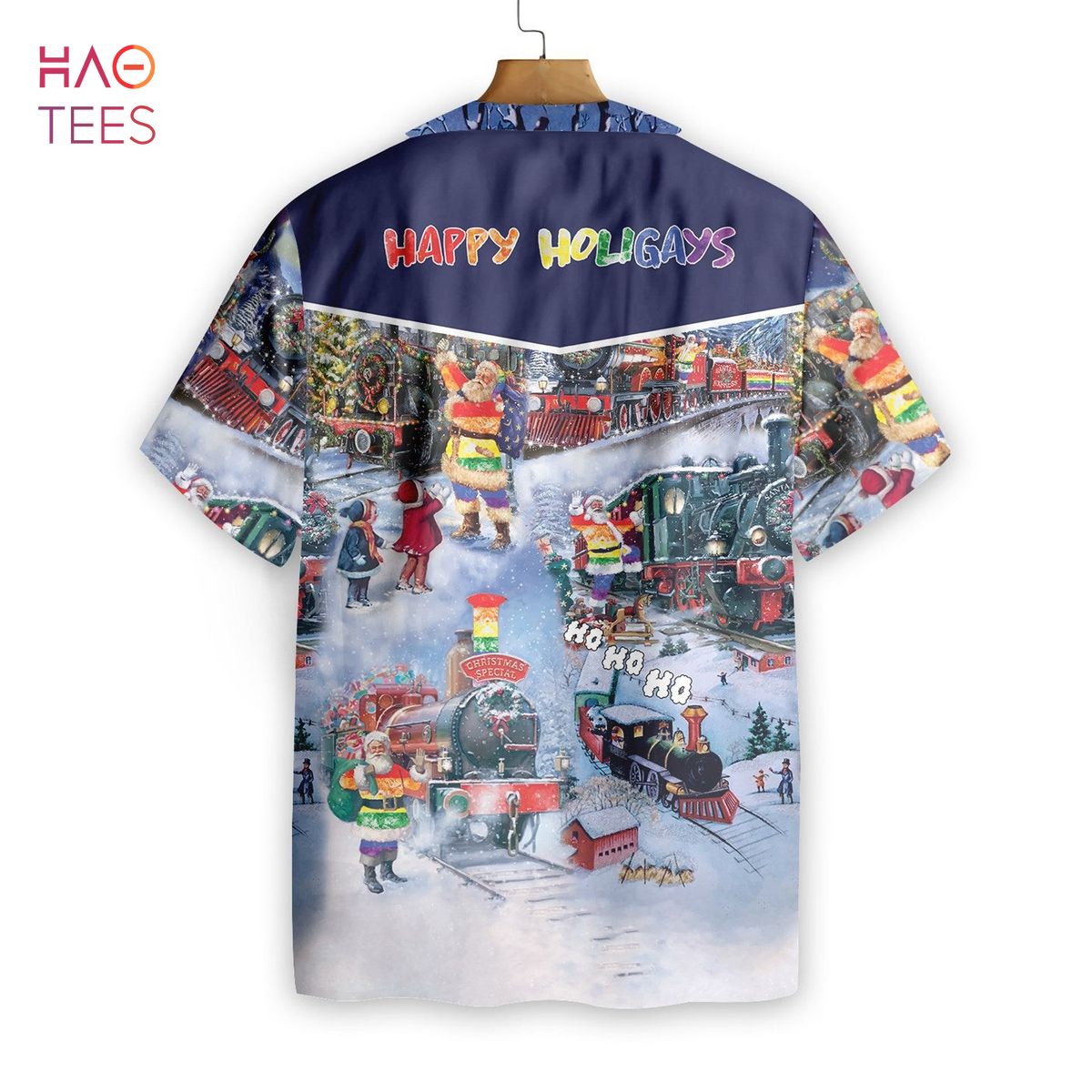 Lgbt Ho Ho Ho Happy Holigays Hawaiian Shirt