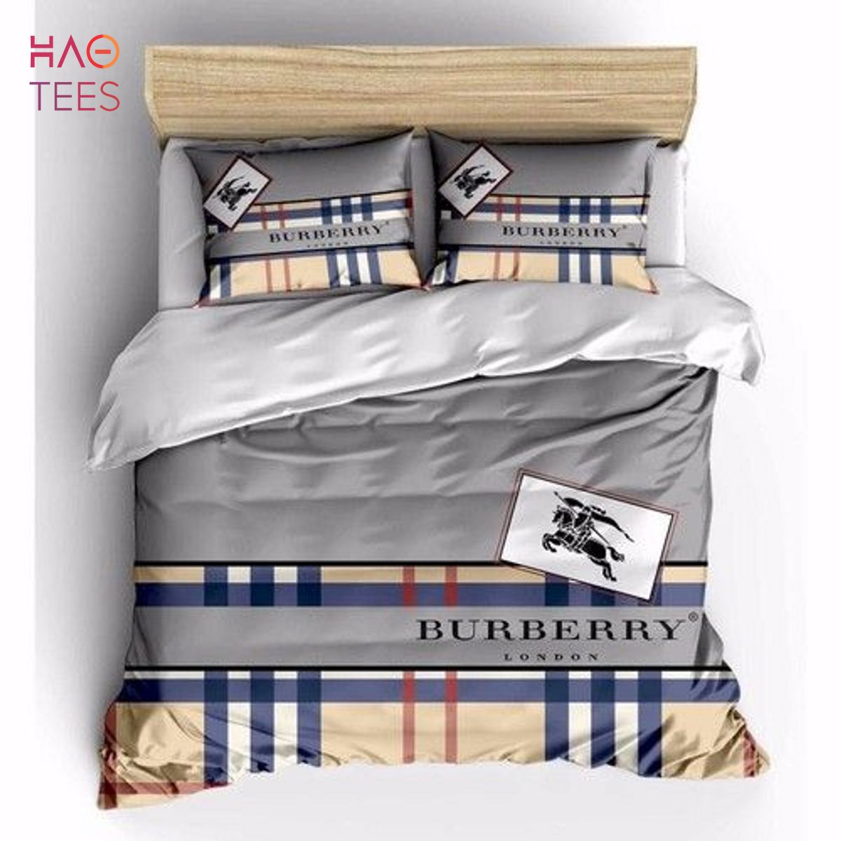Burberry Logo Bedding Luxury Bedding Set Classic Designer