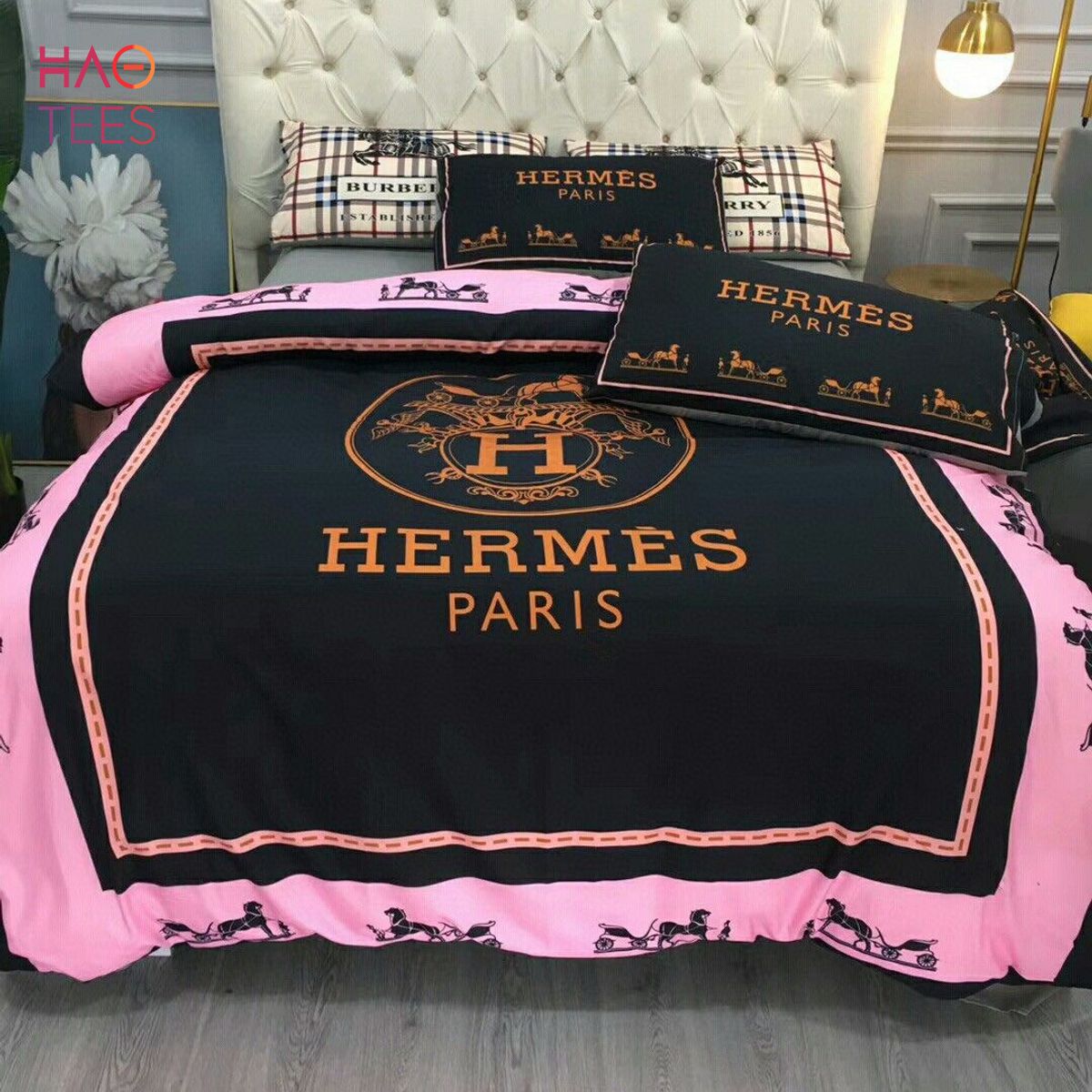 HOT 2022 Hermes Paris Luxury Brand Bedding Sets And Bedroom Sets
