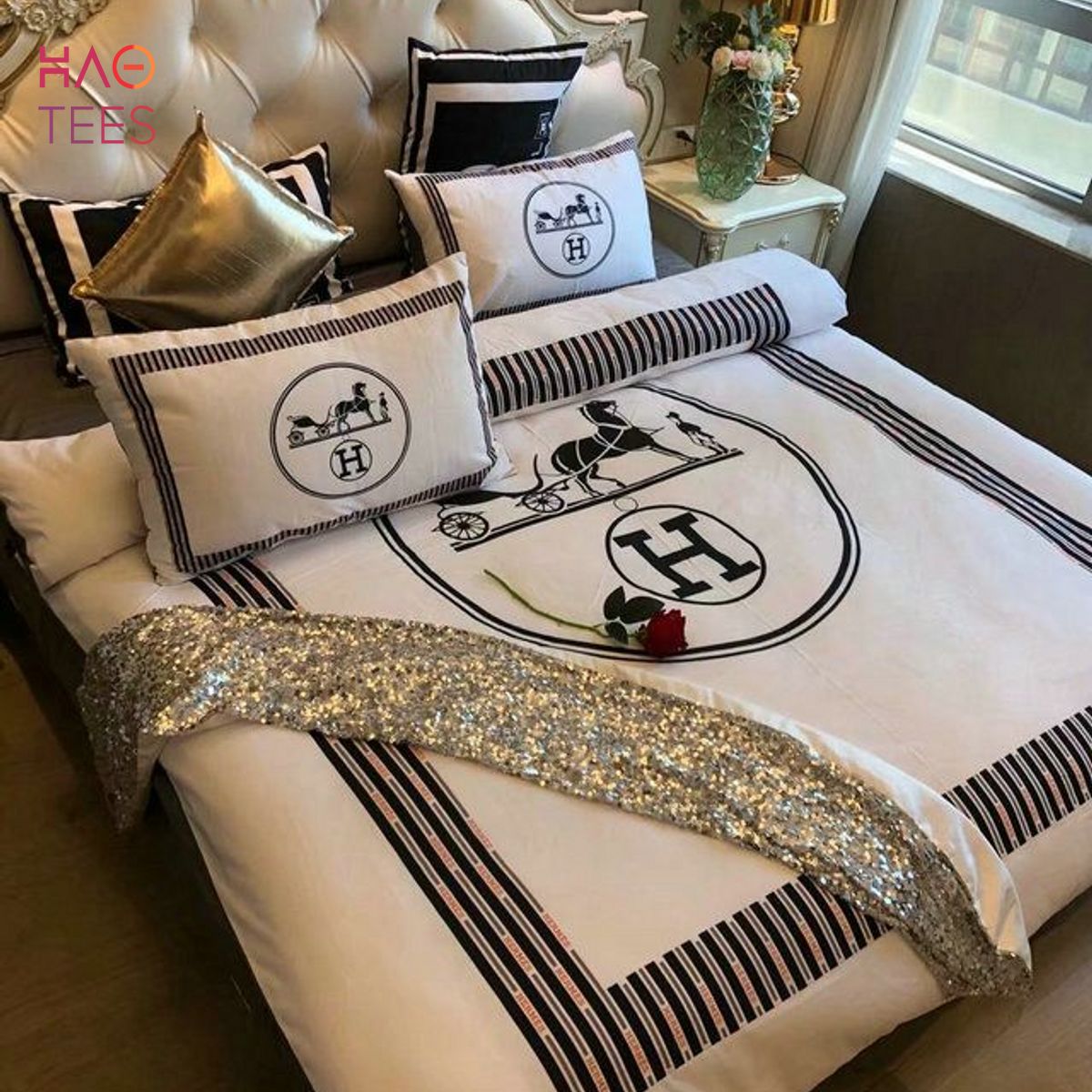 NEW Hermes Paris Luxury Brand Bedding Sets And Bedroom Sets VERSION 3
