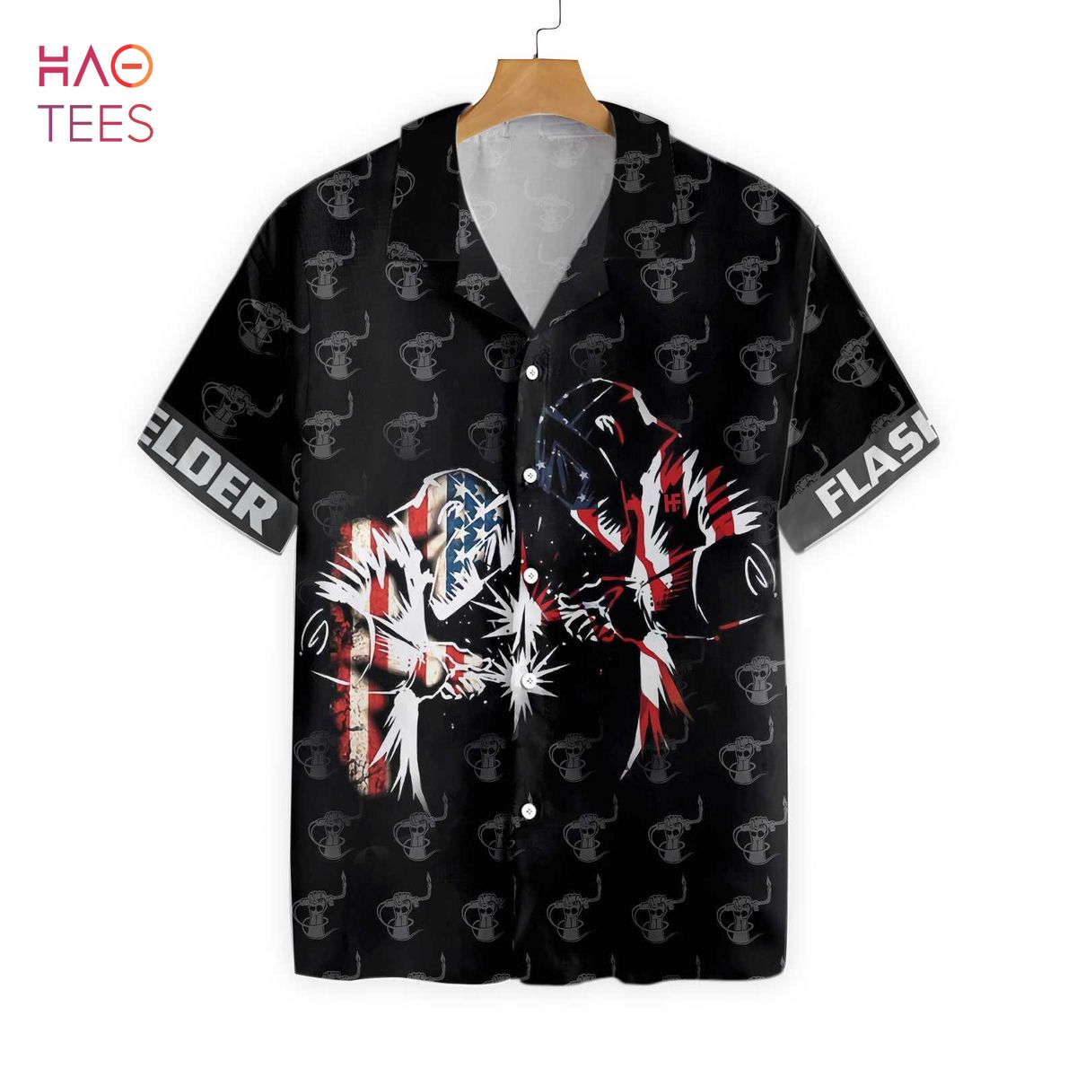 BEST American Flag Welder Hawaiian Shirt BEST American Flag Welder Hawaiian Shirt