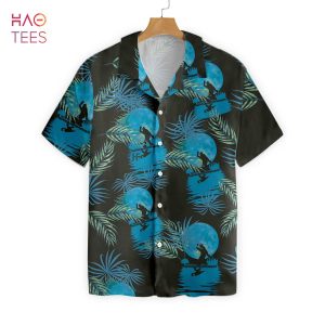 BEST Bigfoot Tropical Blue Moon Bigfoot Hawaiian Shirt,