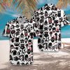 NEW Black Flame Hawaiian Shirt NEW Black Flame Hawaiian Shirt