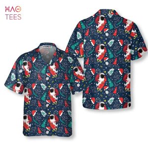NEW Cartoon Santa Claus Flying In Space Christmas Hawaiian Shirt NEW Cartoon Santa Claus Flying In Space Christmas Hawaiian Shirt