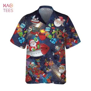 NEW Christmas In The Space Hawaiian Shirt