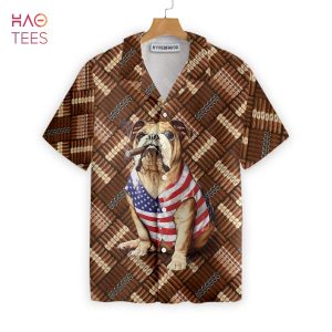 NEW Cigar And American Bulldog Shirt For Men Hawaiian Shirt