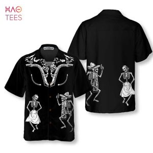 NEW Dancing Skeleton Dia De Los Muertos Hawaiian Shirt NEW Dancing Skeleton Dia De Los Muertos Hawaiian Shirt