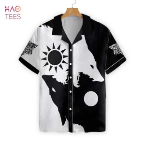 NEW Day And Night Wolves Hawaiian Shirt