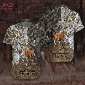 NEW Deer Camouflage Bow Hunting Archery Hawaiian Shirt NEW Deer Camouflage Bow Hunting Archery Hawaiian Shirt