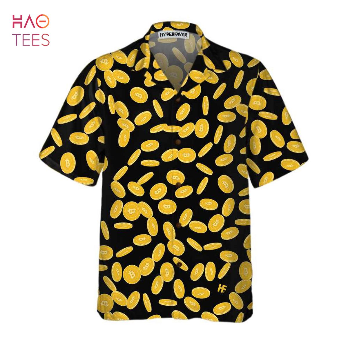 NEW Falling Bitcoin Cryptocurrency Pattern Hawaiian Shirt NEW Falling Bitcoin Cryptocurrency Pattern Hawaiian Shirt