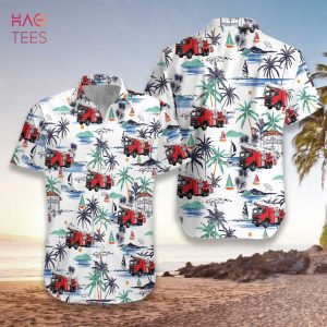 NEW Fire Truck Friend Of Firefighter Hawaiian Shirt NEW Fire Truck Friend Of Firefighter Hawaiian Shirt