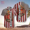 NEW Firefighter Flag And Logo Hawaiian Shirt