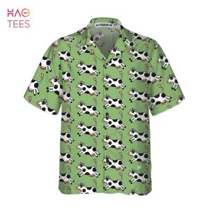 NEW Jumping Cow Hawaiian Shirt