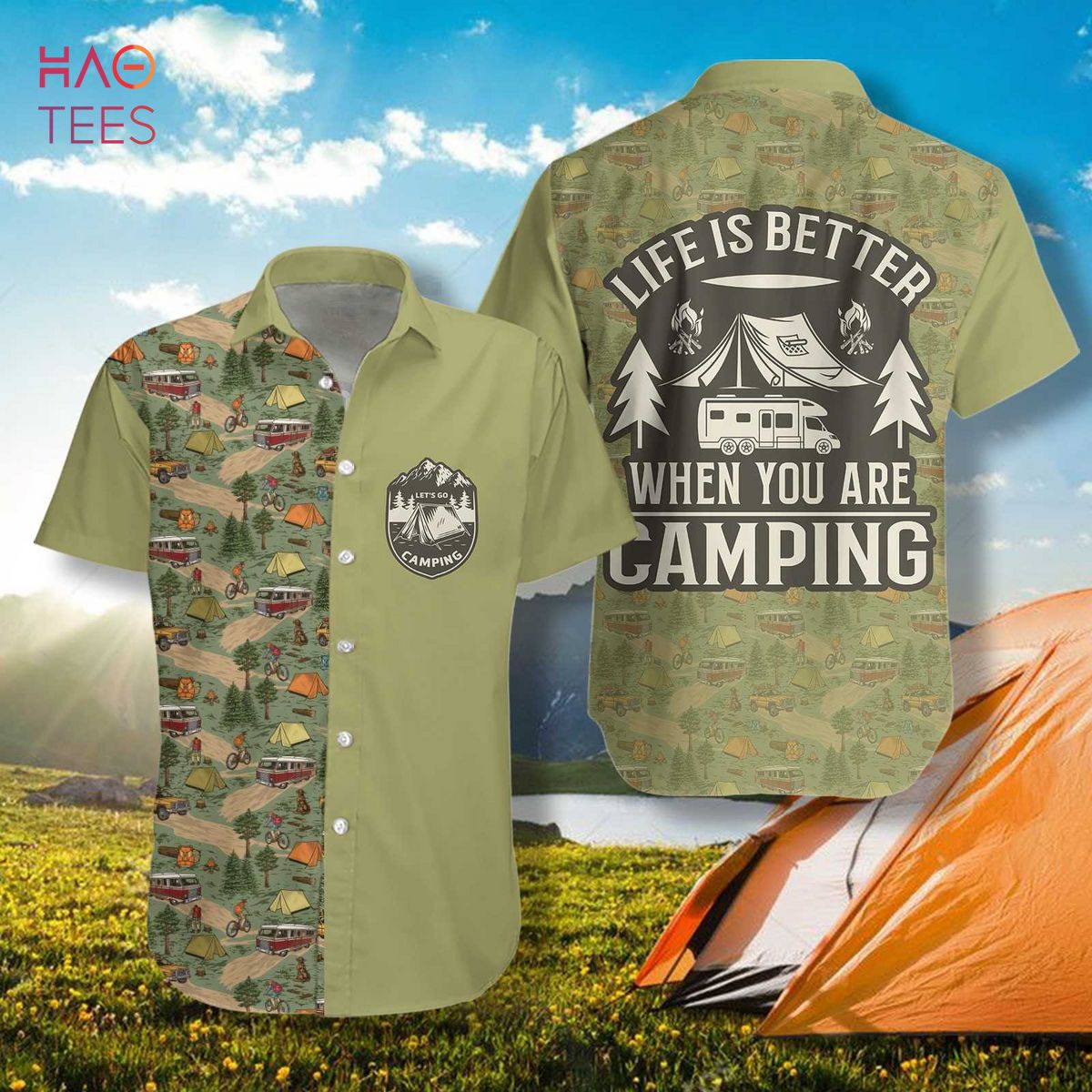 NEW Life Is Better When You Are Camping Hawaiian Shirt