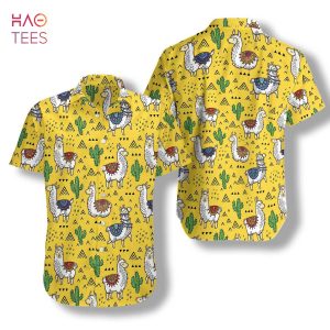 NEW Llamas Cactuses Hawaiian Shirt NEW Llamas Cactuses Hawaiian Shirt