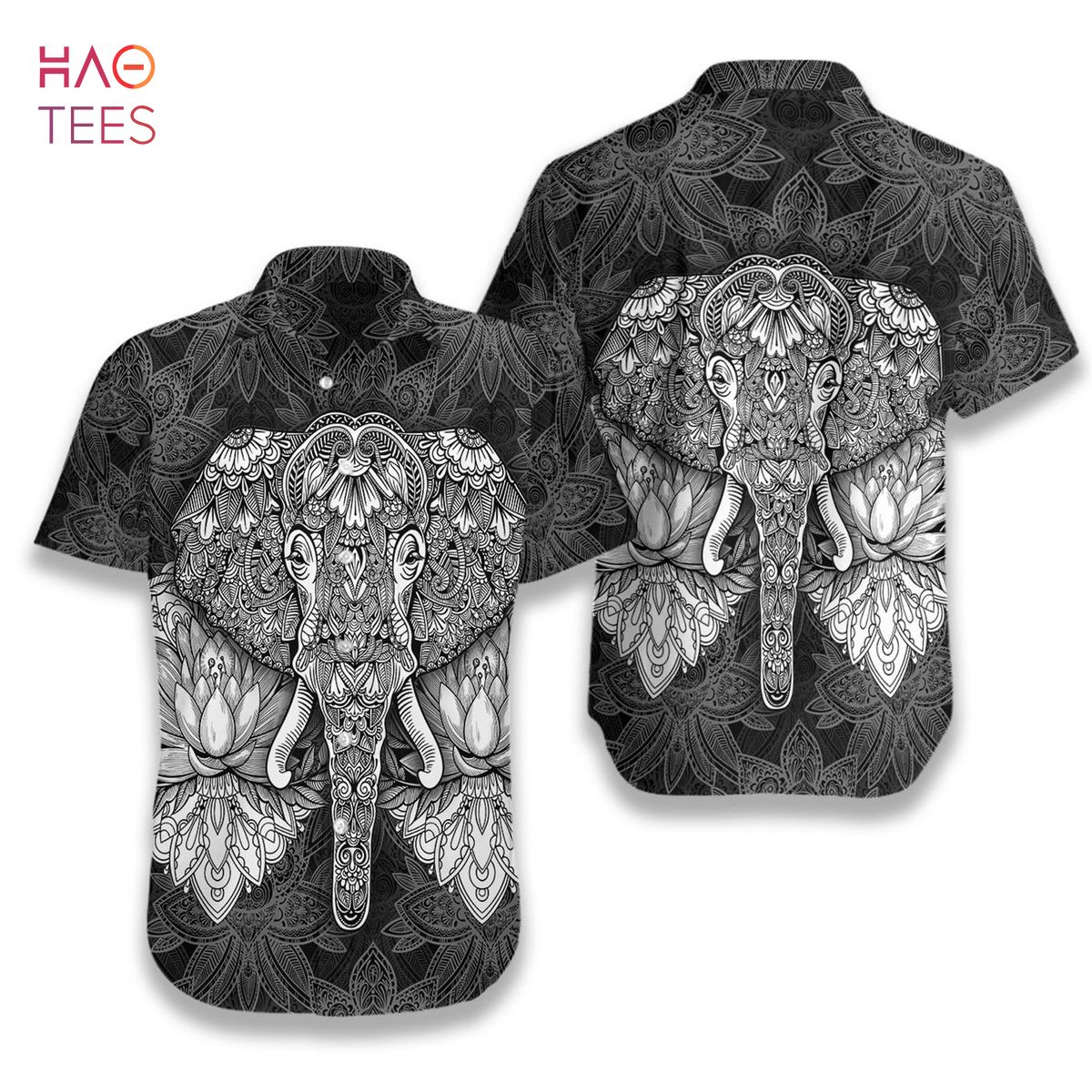 NEW Mandala Elephant Hawaiian Shirt