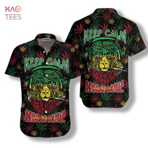NEW Marijuana Lion With Dreadlocks And Chillum Hawaiian Shirt NEW Marijuana Lion With Dreadlocks And Chillum Hawaiian Shirt