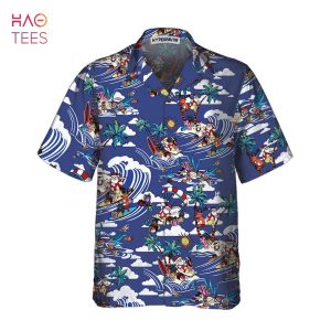NEW Merry Christmas Tropical Pattern Hawaiian Shirt