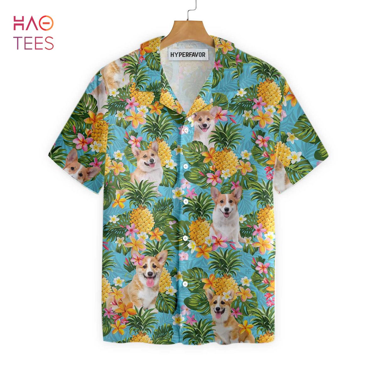 NEW Pineapple Corgis Lover Hawaiian Shirt NEW Pineapple Corgis Lover Hawaiian Shirt