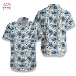 NEW Pug Poses Blue Shirt For Men Hawaiian Shirt NEW Pug Poses Blue Shirt For Men Hawaiian Shirt
