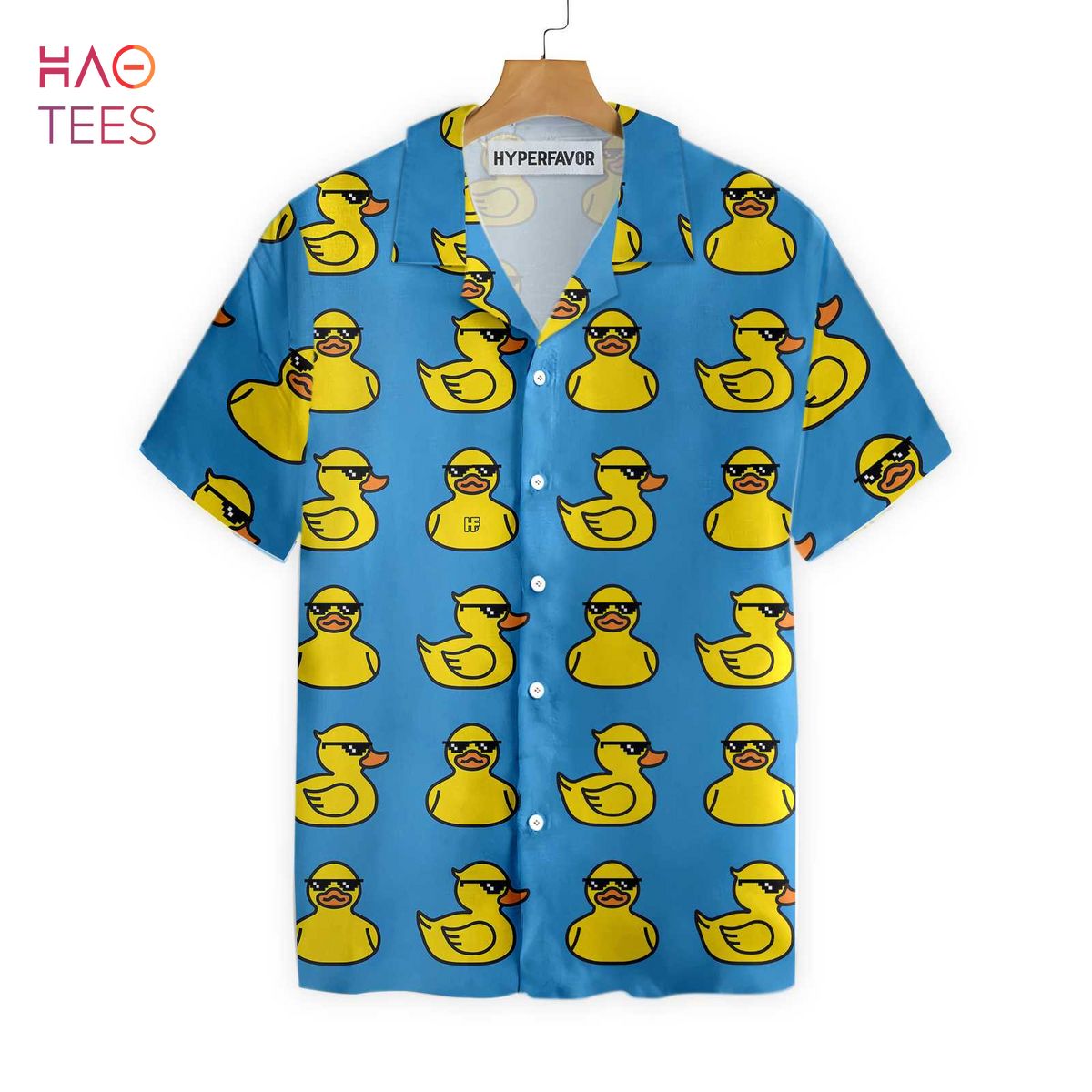 Yellow Ducks Hawaiian Shirt -  Worldwide Shipping