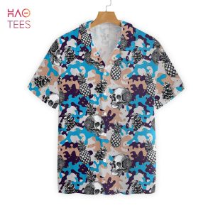 [BEST] Skull Camouflage Pattern Hawaiian Shirt