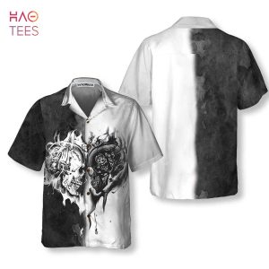 [BEST] Skull Heart Flame Hawaiian Shirt