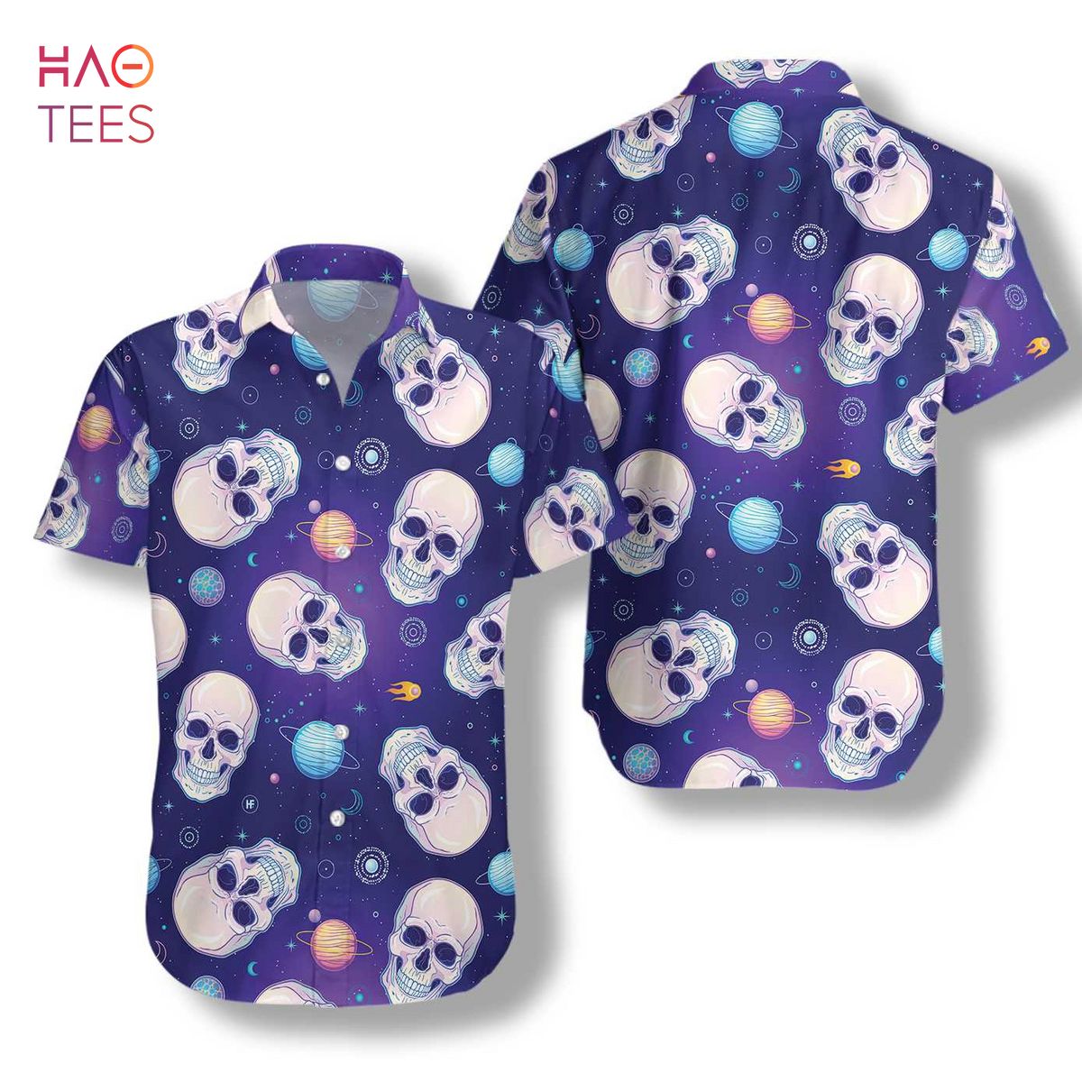 [BEST] Skull Planets Outta Space Hawaiian Shirt