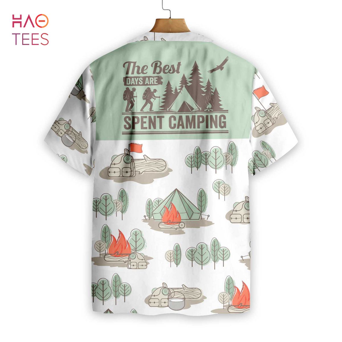 [BEST] The Best Days Are Spent Camping Hawaiian Shirt