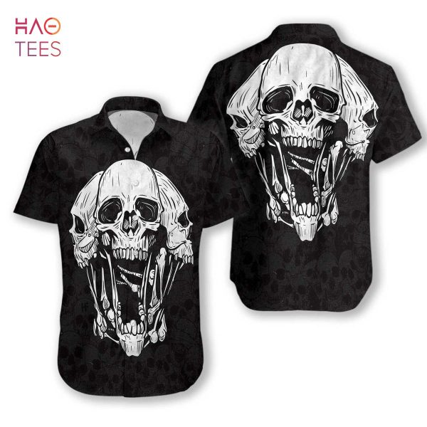 [BEST] Triple Skull Hawaiian Shirt