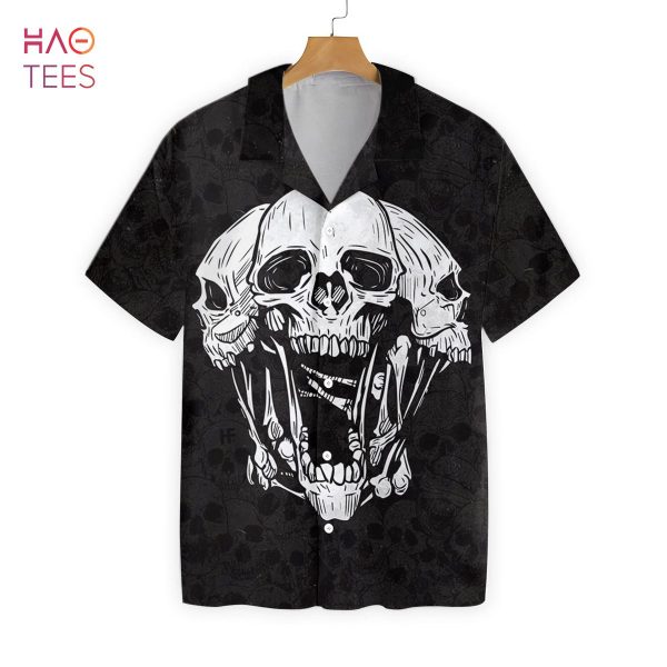 [BEST] Triple Skull Hawaiian Shirt