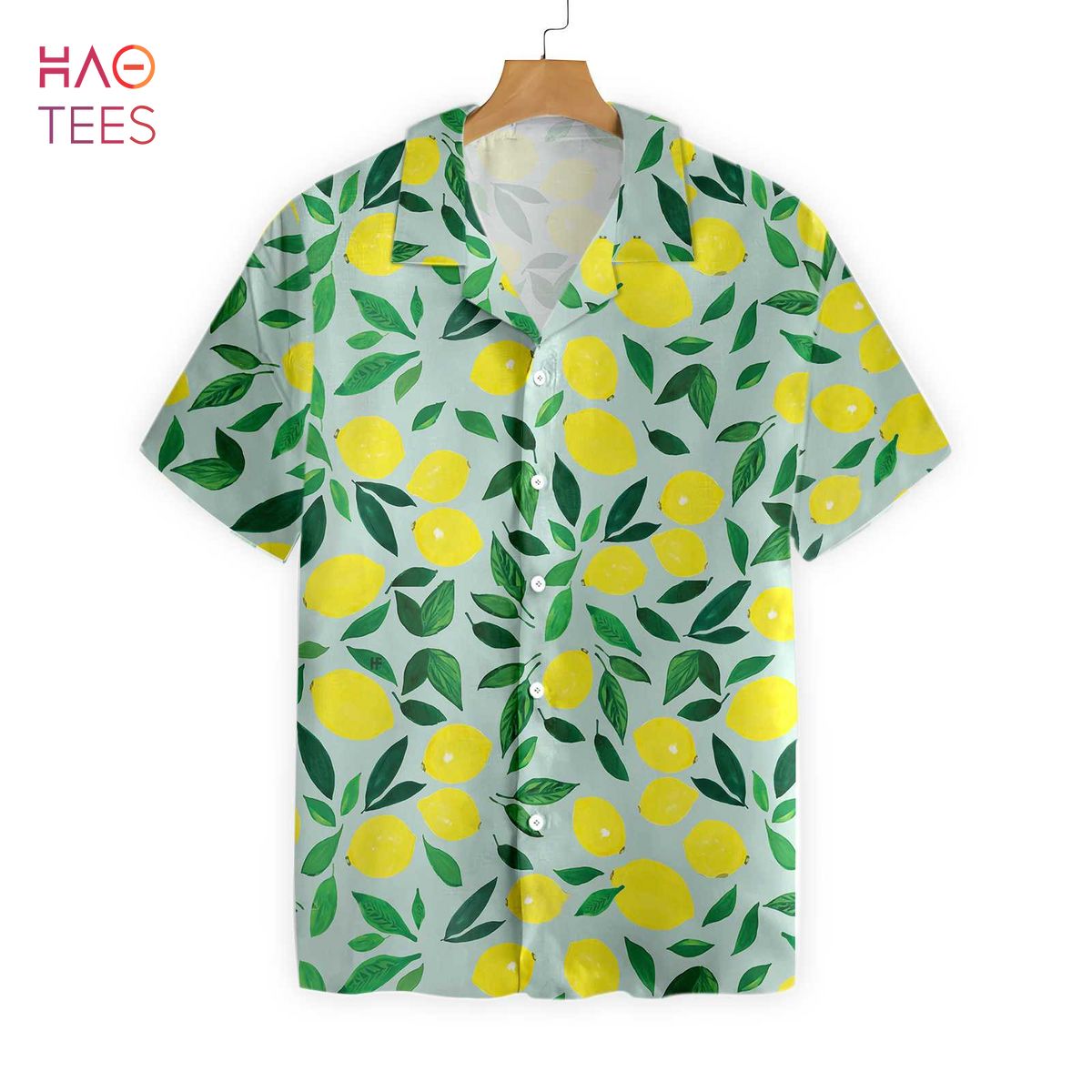[BEST] Tropical Lemon And Leaves Hawaiian Shirt