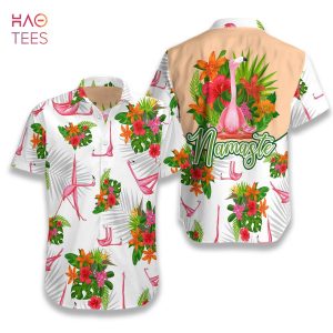 [BEST] Tropical Workout Yoga Flamingo Namaste Hawaiian Shirt