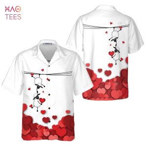 [BEST] Valentine Sheep With Red Hearts Hawaiian Shirt