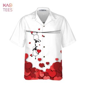 [BEST] Valentine Sheep With Red Hearts Hawaiian Shirt