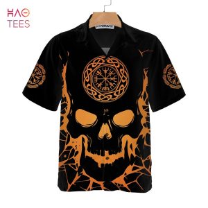 [BEST] Viking Skull With Backbone Axe Hawaiian Shirt
