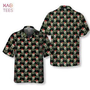 [BEST] Vintage Pirate Santa Skull Hawaiian Shirt