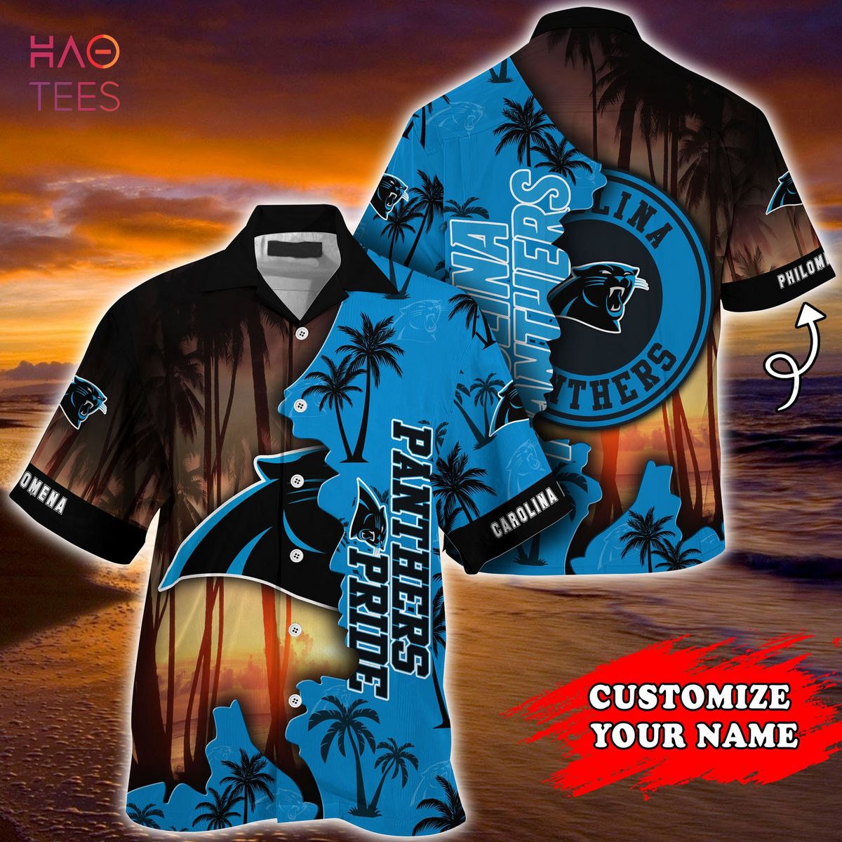 Carolina Panthers NFL Customized Summer Hawaiian 3D Shirt