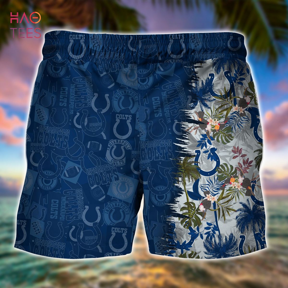 Indianapolis Colts NFL Football 3D Hawaiian Shirt And Shorts For